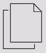 Icon of two overlapping blank documents with one folded corner.