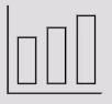 Simple bar chart with three vertical bars of increasing height from left to right.