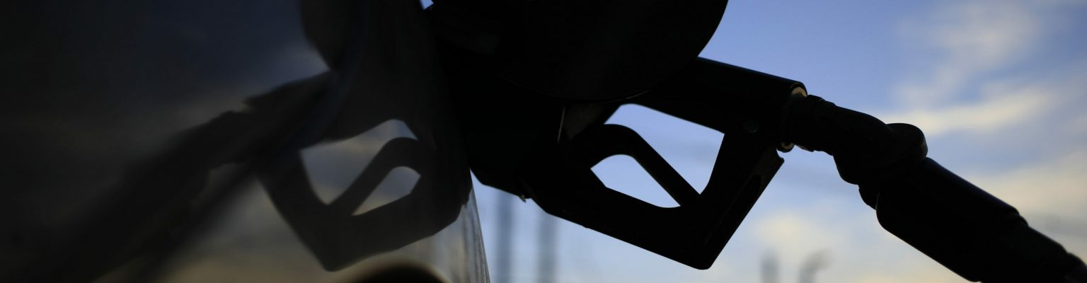 A fuel pump nozzle in a vehicle gas tank. Photographer: Luke Sharrett/Bloomberg